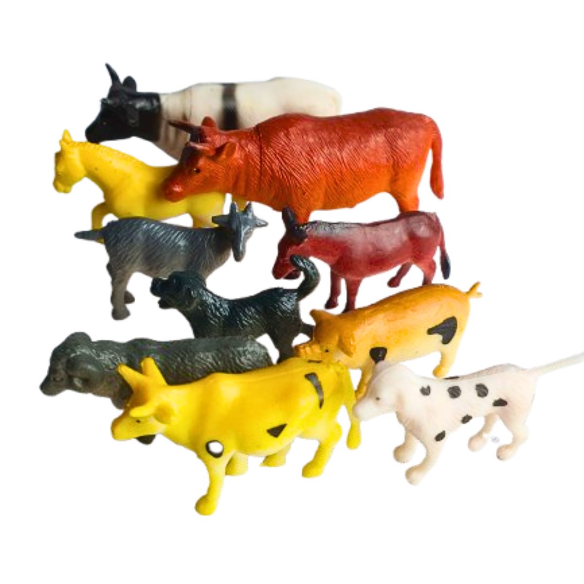 Kit Animais Vida Na Fazenda Brinquedo Pequeno 10 Peças - Ark Toys Kit Animais Vida Na Fazenda Brinquedo Pequeno 10 Peças - Ark Toys